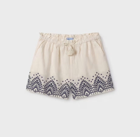 Girls Embroidered Shorts