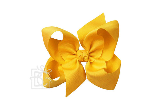 6.5" Bright Yellow Bow