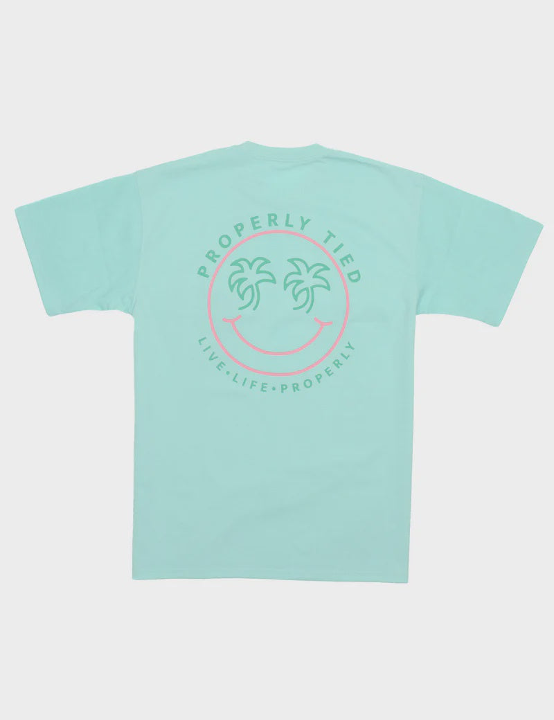 Properly Tied Smiley Seafoam Tee