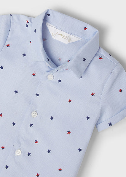 S/S Star Button Up