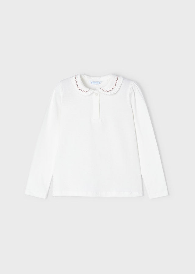 Basic Long Sleeve Polo Shirt