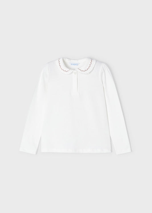 Basic Long Sleeve Polo Shirt