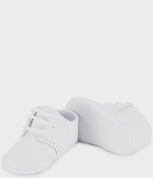 Infants White Saddle Shoe