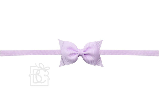 Light Orchid 1/4" Pantyhose Headband with 2.5" Flat Bow