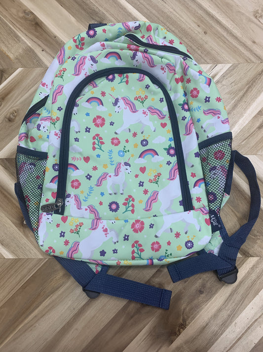 Mint Green Rainbow Unicorn Backpack