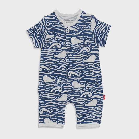 Whale Hello There Baby Romper